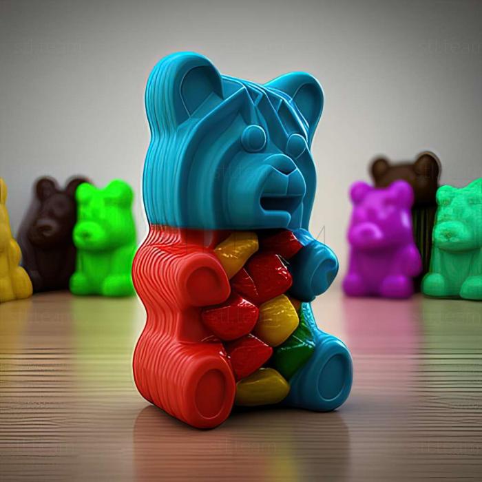 gummy bear 3d model